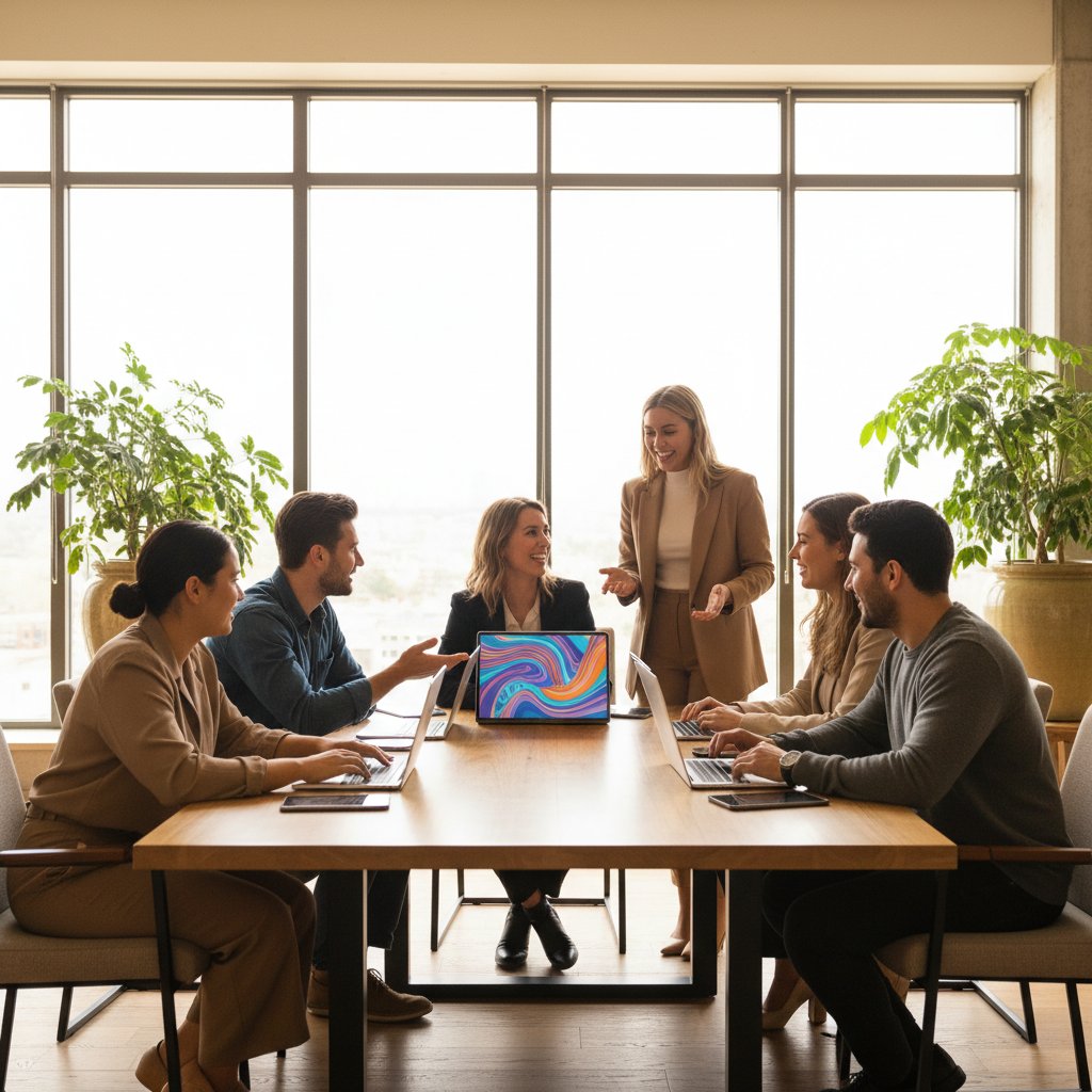 Social media management team